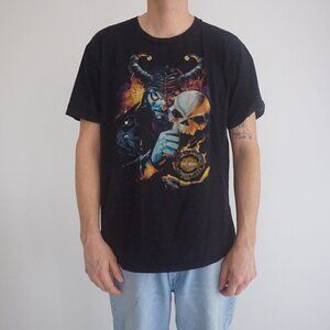 Harley-Davidson '14 Desperado Mcallen Texas Black Cotton Short Sleeve Shirt XL